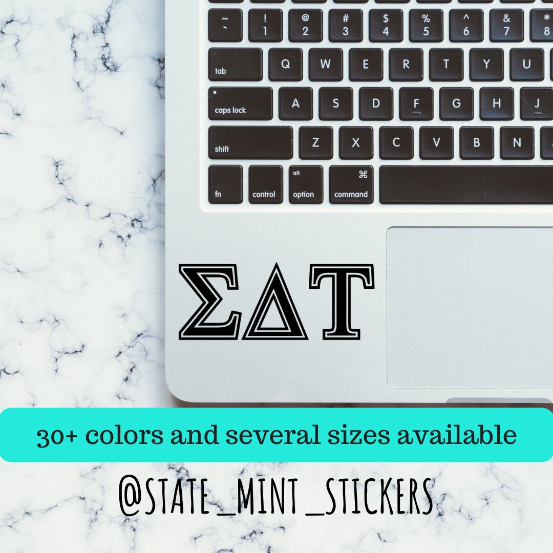 Sigma Delta Tau Sorority Vinyl Transfer Decal / Sticker | Waterproof for Car, Laptop, Water Bottle, Cooler laptop sticker car decal