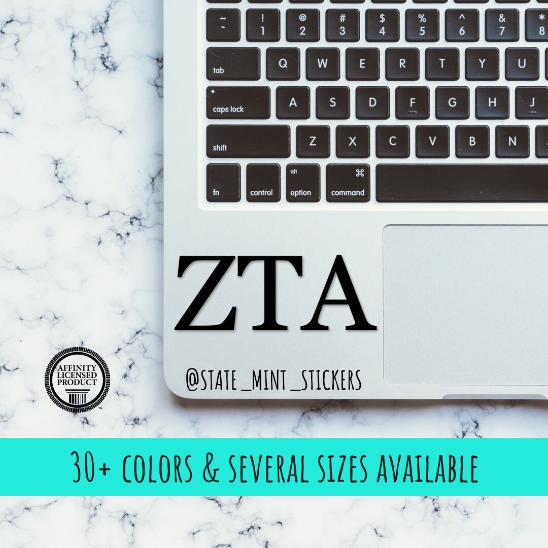 Zeta Tau Alpha Sorority Vinyl Transfer Decal / Sticker | Waterproof | laptop sticker car decal