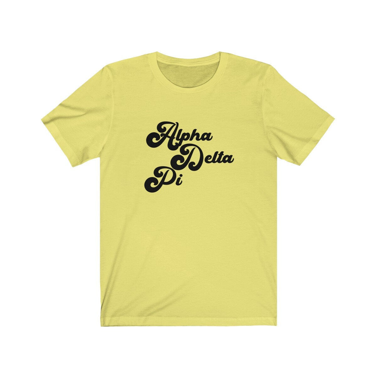 Alpha Delta Pi Vintage Tee | Bella + Canvas Unisex Jersey Short Sleeve Tee