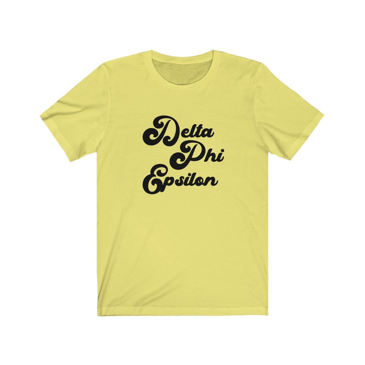Delta Phi Epsilon Vintage Tee | Bella + Canvas Unisex Jersey Short Sleeve Tee