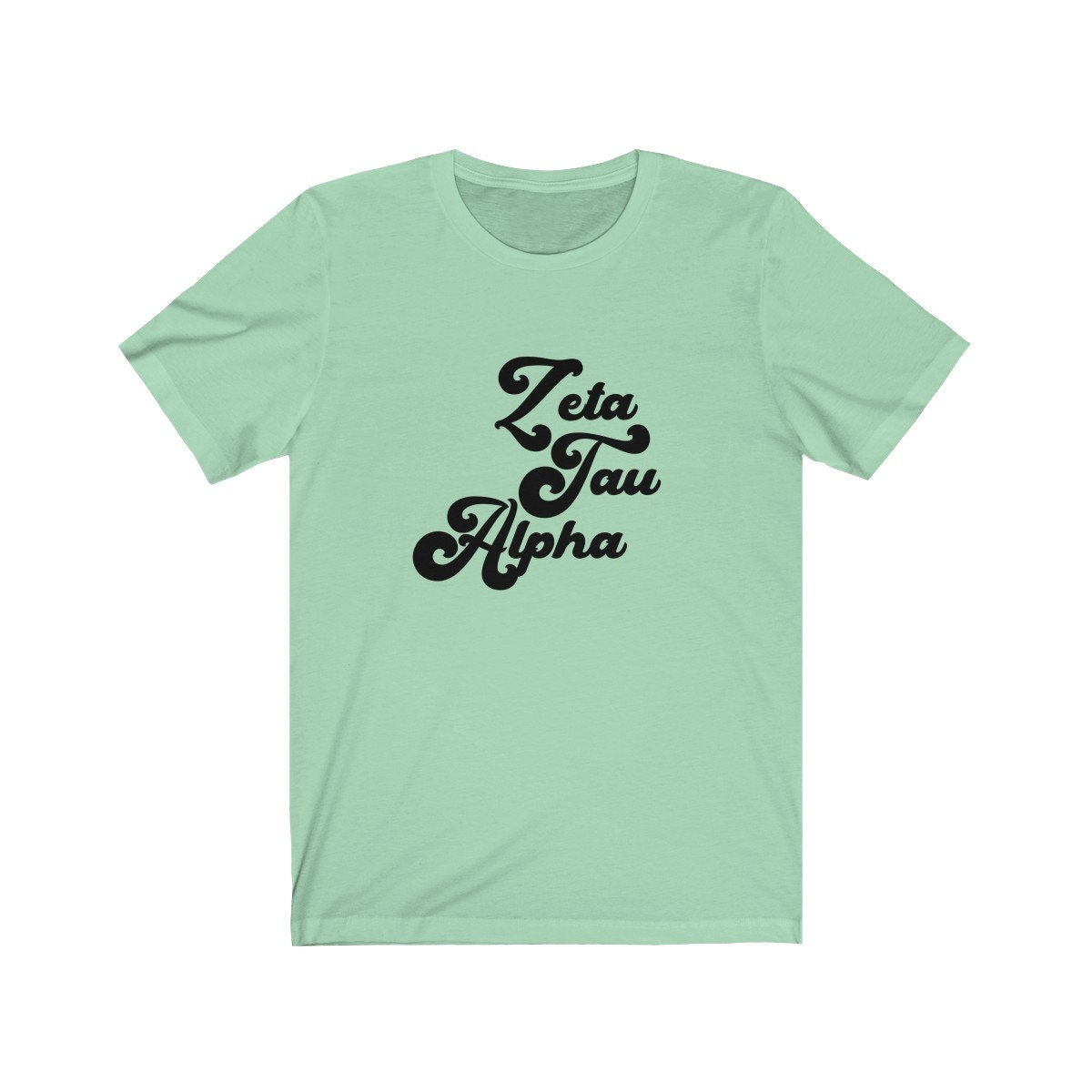 Zeta Tau Alpha Vintage Tee | Bella + Canvas Unisex Jersey Short Sleeve Tee Greek Letters big little, bid day, tee shirt, tshirt, t-shirt