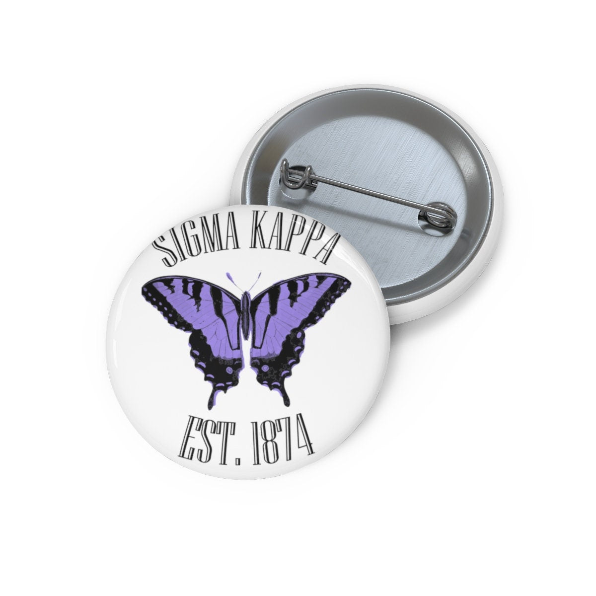 RESERVE LISTING | 70 2” Sigma Kappa 1874 Lavender Butterfly Sorority Pin Buttons