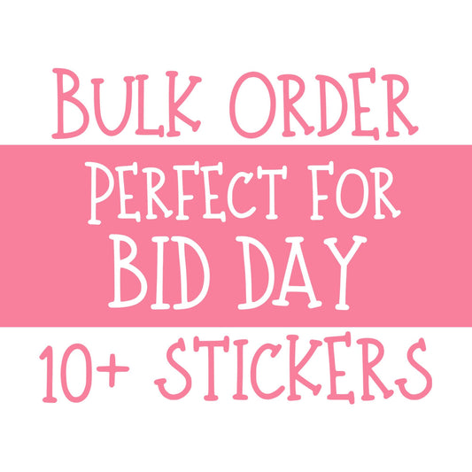 Chi Omega Sorority Stickers Bulk Order | PERFECT for BID DAY! Group / Bulk / Chapter Wide Sticker Order