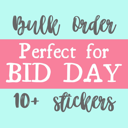Kappa Kappa Gamma Sorority Stickers Bulk Order | PERFECT for BID DAY! Group / Bulk / Chapter Wide Sticker Order