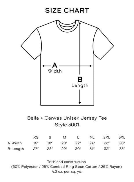 Gamma Phi Beta Vintage Tee | Bella + Canvas Unisex Jersey Short Sleeve Tee