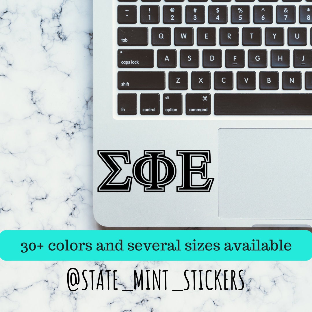 Sigma Phi Epsilon Fraternity Vinyl Transfer Decal / Sticker | Waterproof laptop sticker car decal