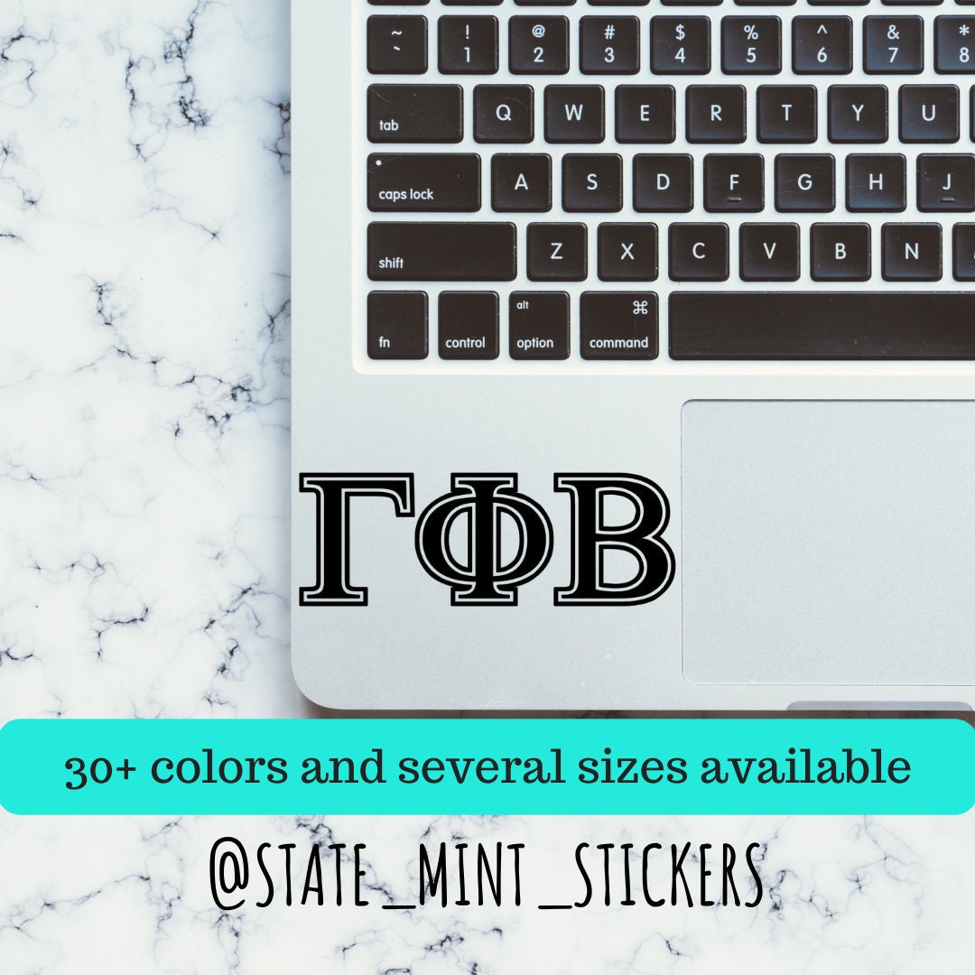Gamma Phi Beta Sorority Vinyl Transfer Decal / Sticker | Waterproof for Car, Laptop, Water Bottle, Cooler