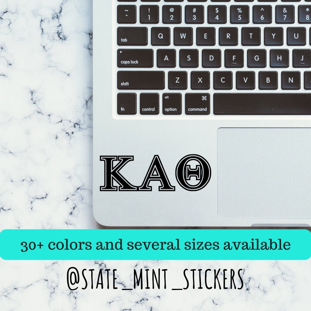 Kappa Alpha Theta Sorority Vinyl Transfer Decal / Sticker | Waterproof for Car, Laptop, Water Bottle, Cooler