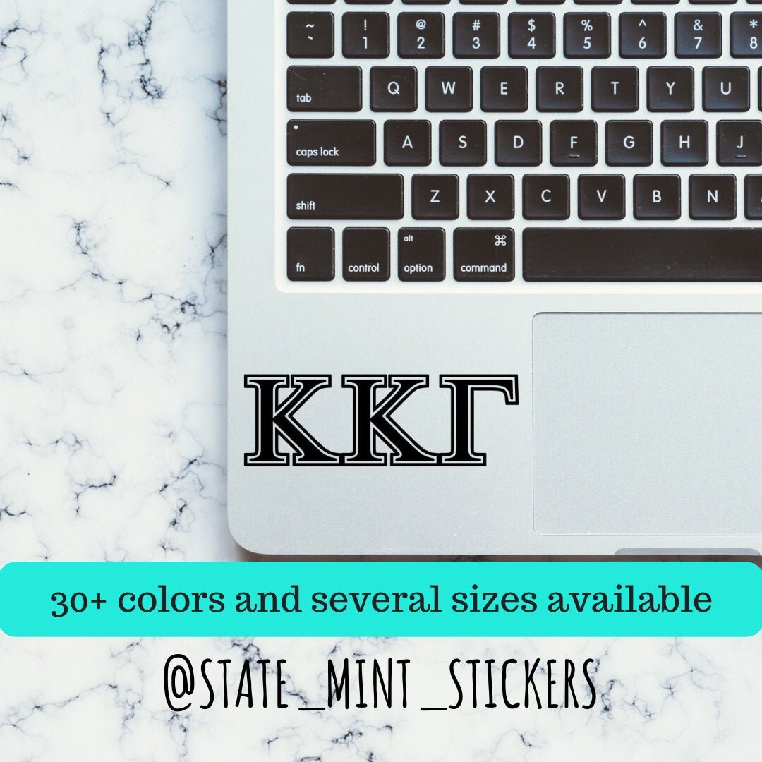 Kappa Kappa Gamma Sorority Vinyl Transfer Decal / Sticker | Waterproof for Car, Laptop, Water Bottle, Cooler