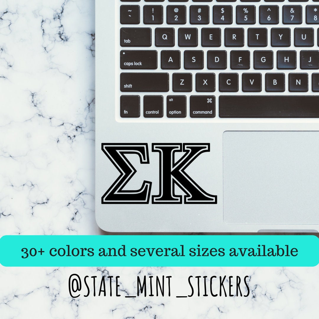 Sigma Kappa Sorority Vinyl Transfer Decal / Sticker | Waterproof for Car, Laptop, Water Bottle, Cooler laptop sticker car decal
