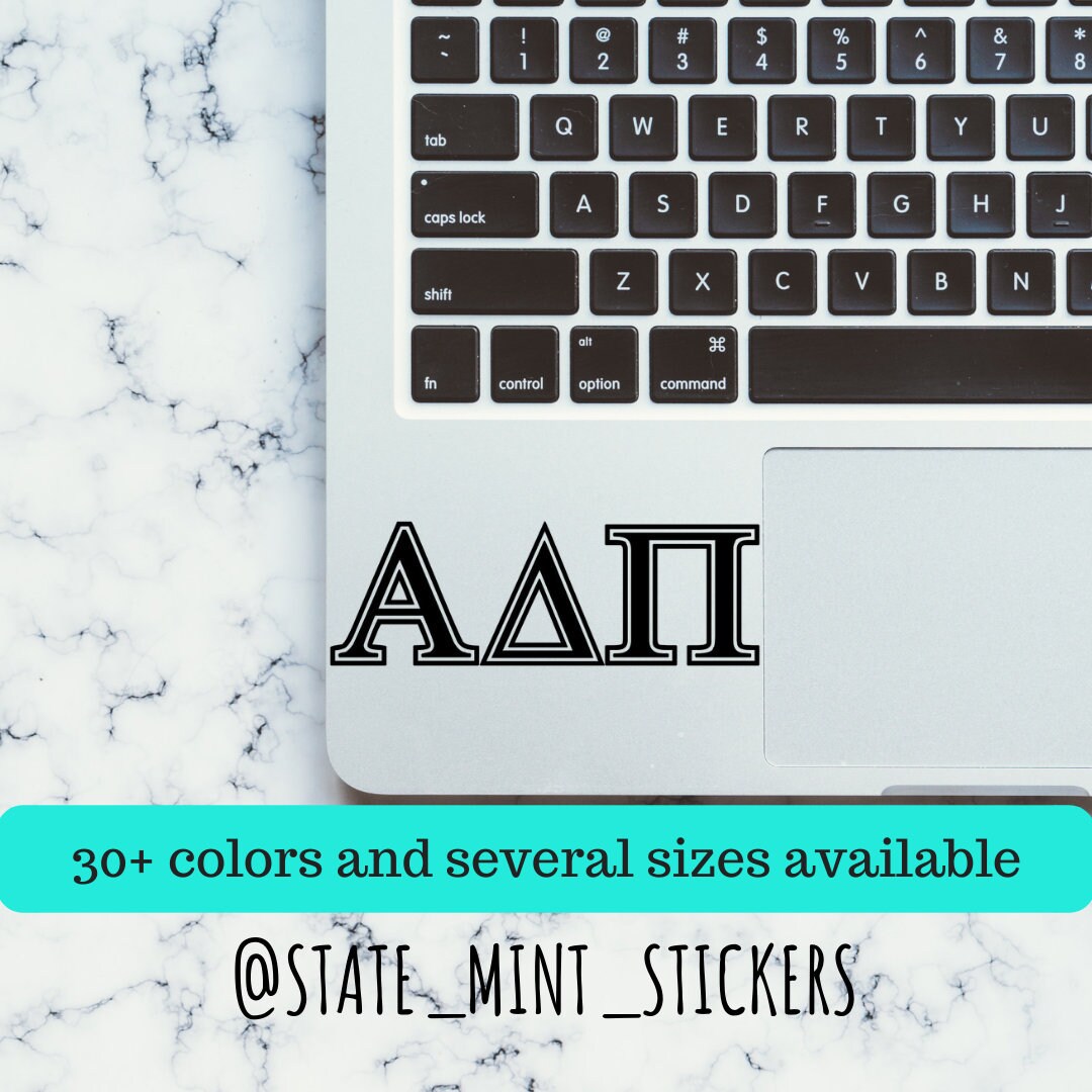 Alpha Delta Pi Sorority Vinyl Transfer Decal / Sticker | Waterproof for Car, Laptop, Water Bottle, Cooler
