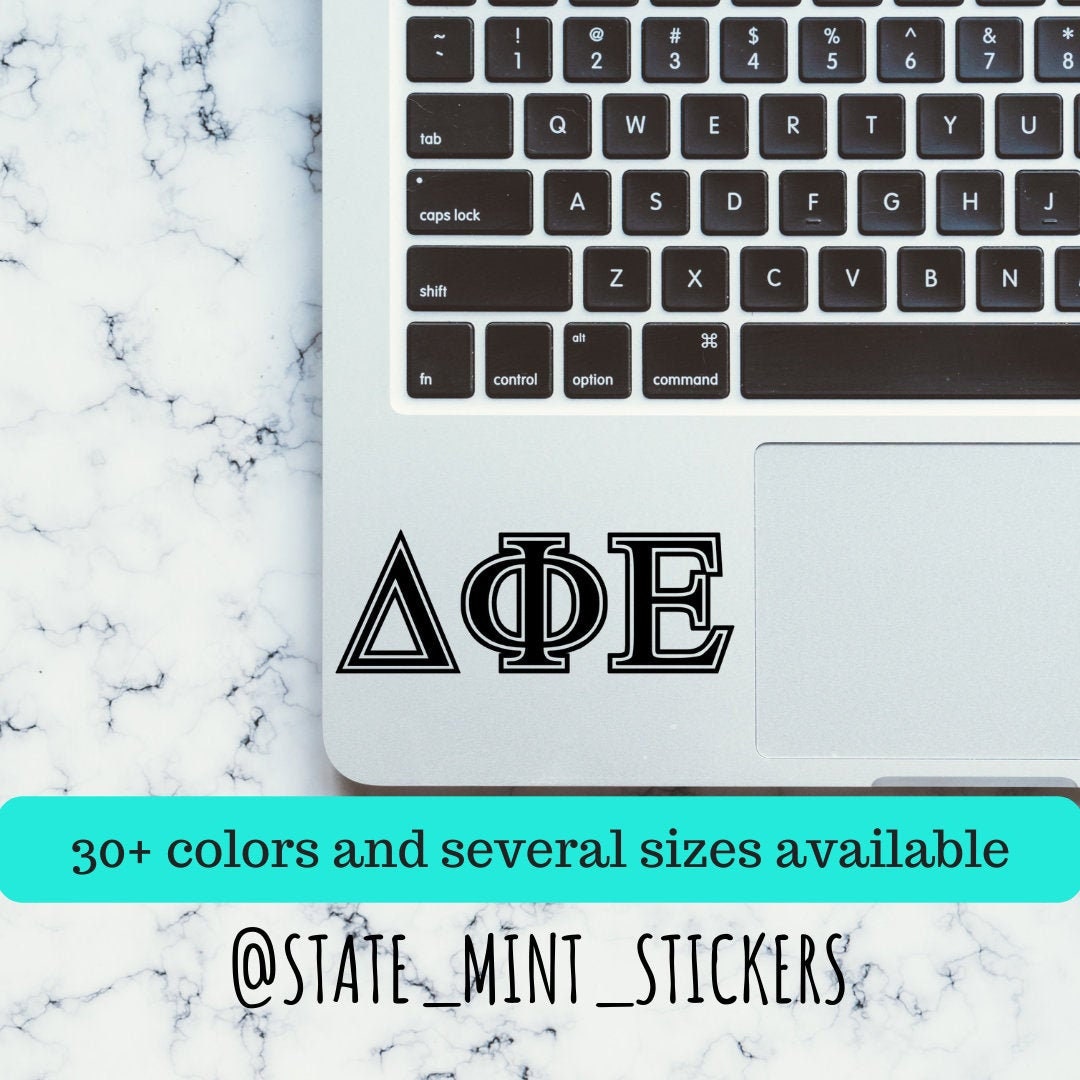 Delta Phi Epsilon Sorority Vinyl Transfer Decal / Sticker | Waterproof for Car, Laptop, Water Bottle, Cooler