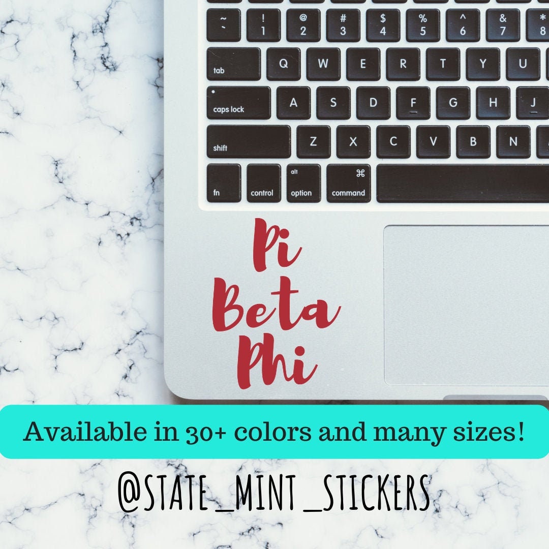 Pi Beta Phi Sorority Vinyl Transfer Decal / Sticker | Waterproof for Car, Laptop, Water Bottle, Cooler, laptop sticker car decal