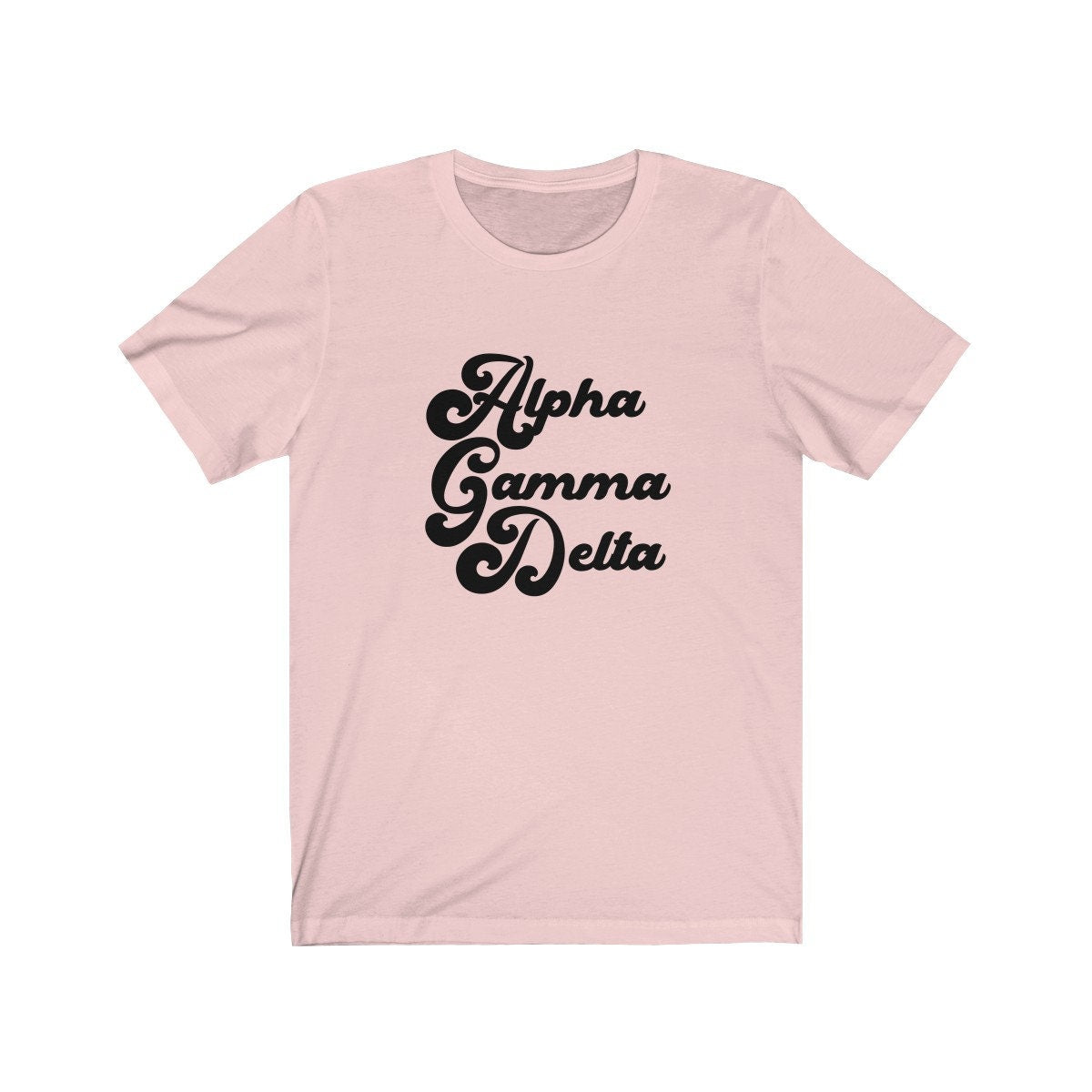 Alpha Gamma Delta Vintage Tee | Bella + Canvas Unisex Jersey Short Sleeve Tee