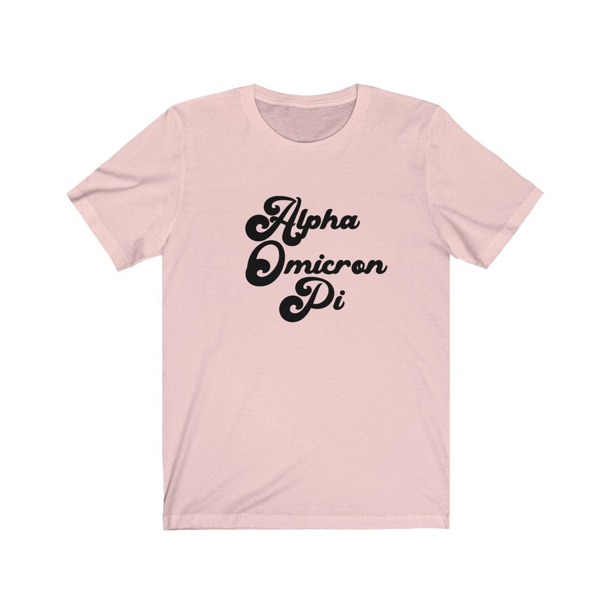Alpha Omicron Pi Vintage Tee | Bella + Canvas Unisex Jersey Short Sleeve Tee