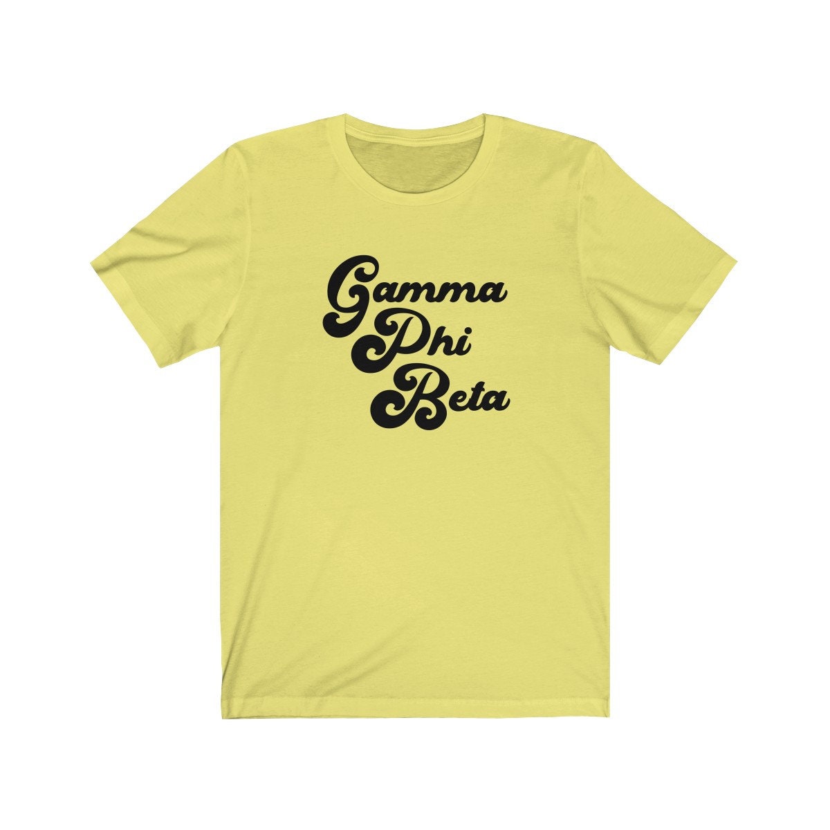 Gamma Phi Beta Vintage Tee | Bella + Canvas Unisex Jersey Short Sleeve Tee
