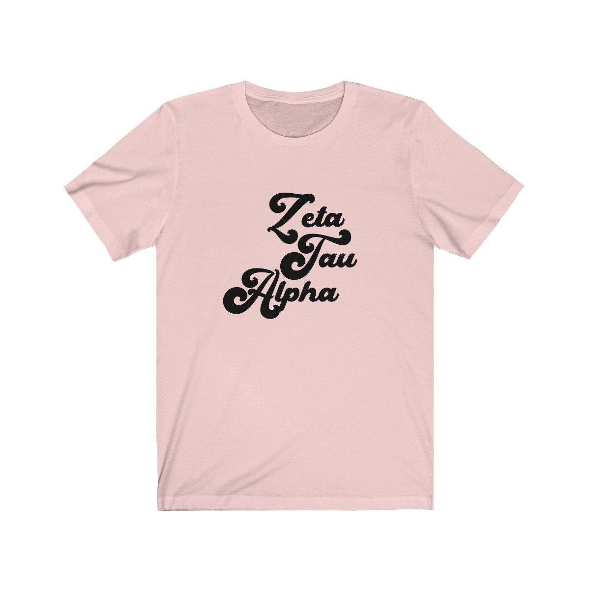Zeta Tau Alpha Vintage Tee | Bella + Canvas Unisex Jersey Short Sleeve Tee Greek Letters big little, bid day, tee shirt, tshirt, t-shirt
