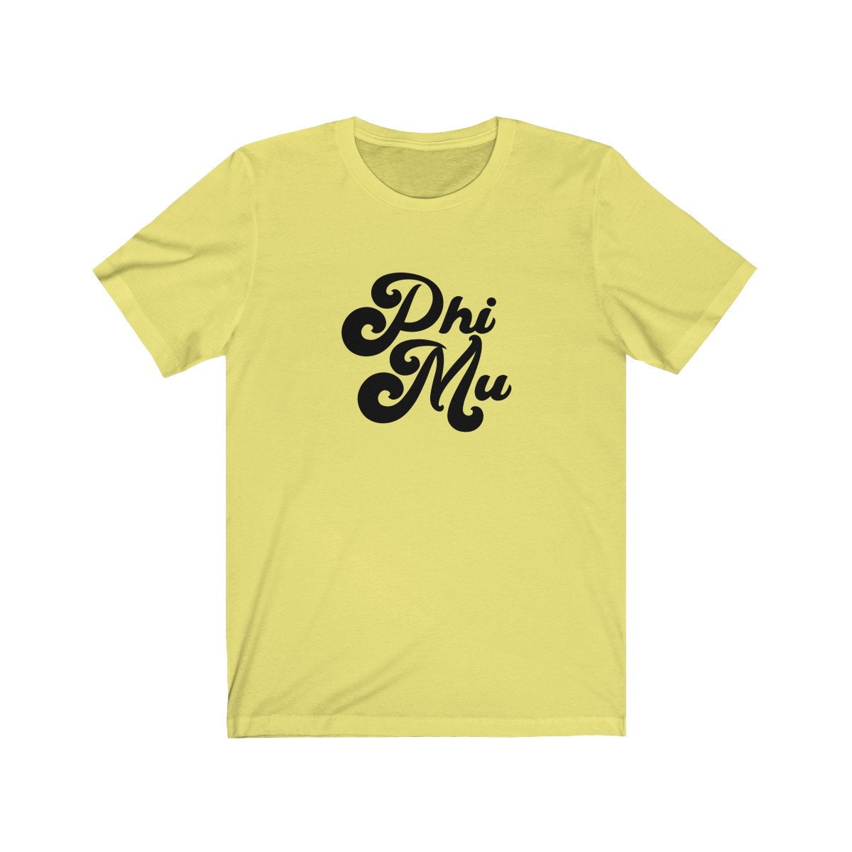 Phi Mu Vintage Tee | Bella + Canvas Unisex Jersey Short Sleeve Tee