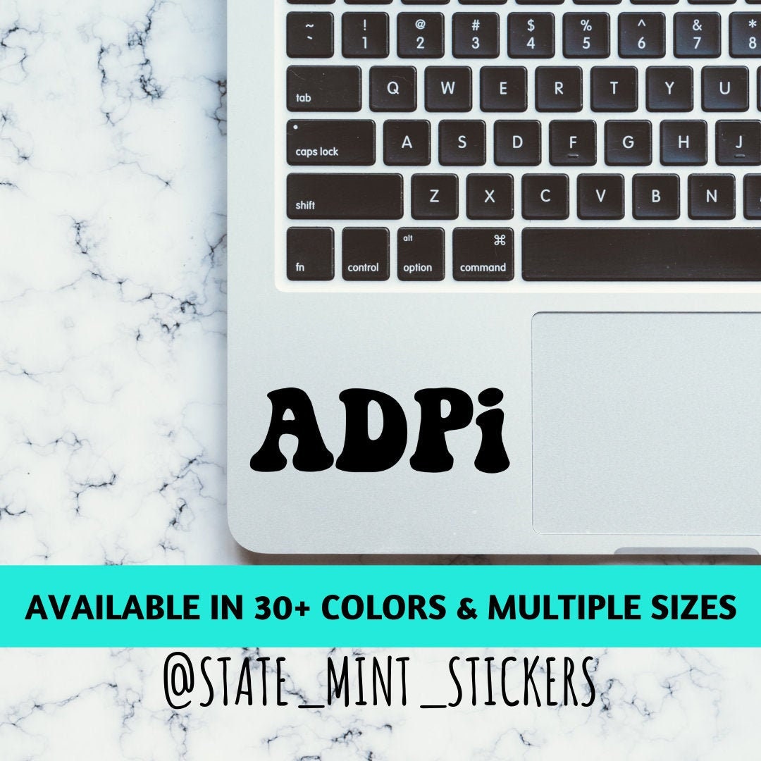 Alpha Delta Pi Sorority Vinyl Transfer Decal / Sticker | Waterproof for Car, Laptop, Water Bottle, Cooler