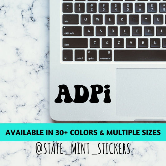 Alpha Delta Pi Sorority Vinyl Transfer Decal / Sticker | Waterproof for Car, Laptop, Water Bottle, Cooler