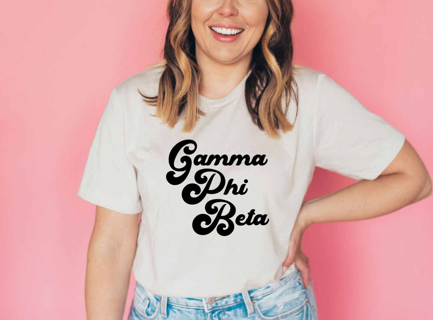Gamma Phi Beta Vintage Tee | Bella + Canvas Unisex Jersey Short Sleeve Tee