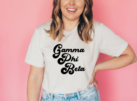 Gamma Phi Beta Vintage Tee | Bella + Canvas Unisex Jersey Short Sleeve Tee