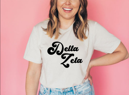 Delta Zeta Vintage Tee | Bella + Canvas Unisex Jersey Short Sleeve Tee