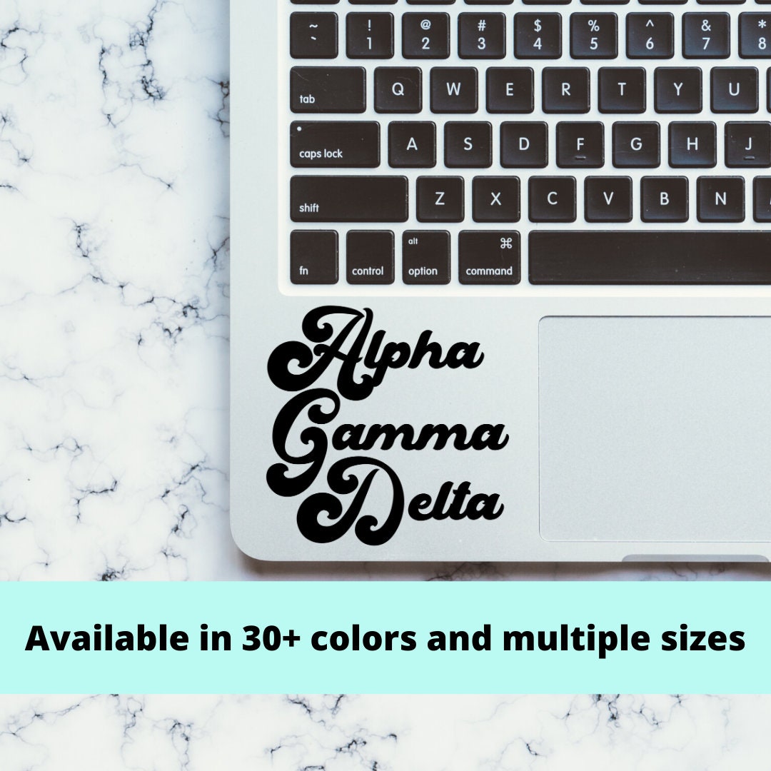 Alpha Gamma Delta Sorority Vinyl Transfer Decal / Sticker | Waterproof for Car, Laptop, Water Bottle, Cooler