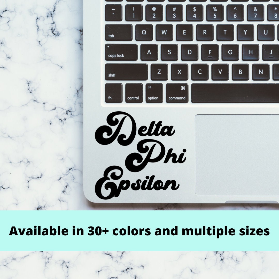 Delta Phi Epsilon Sorority Vinyl Transfer Decal / Sticker | Waterproof for Car, Laptop, Water Bottle, Cooler