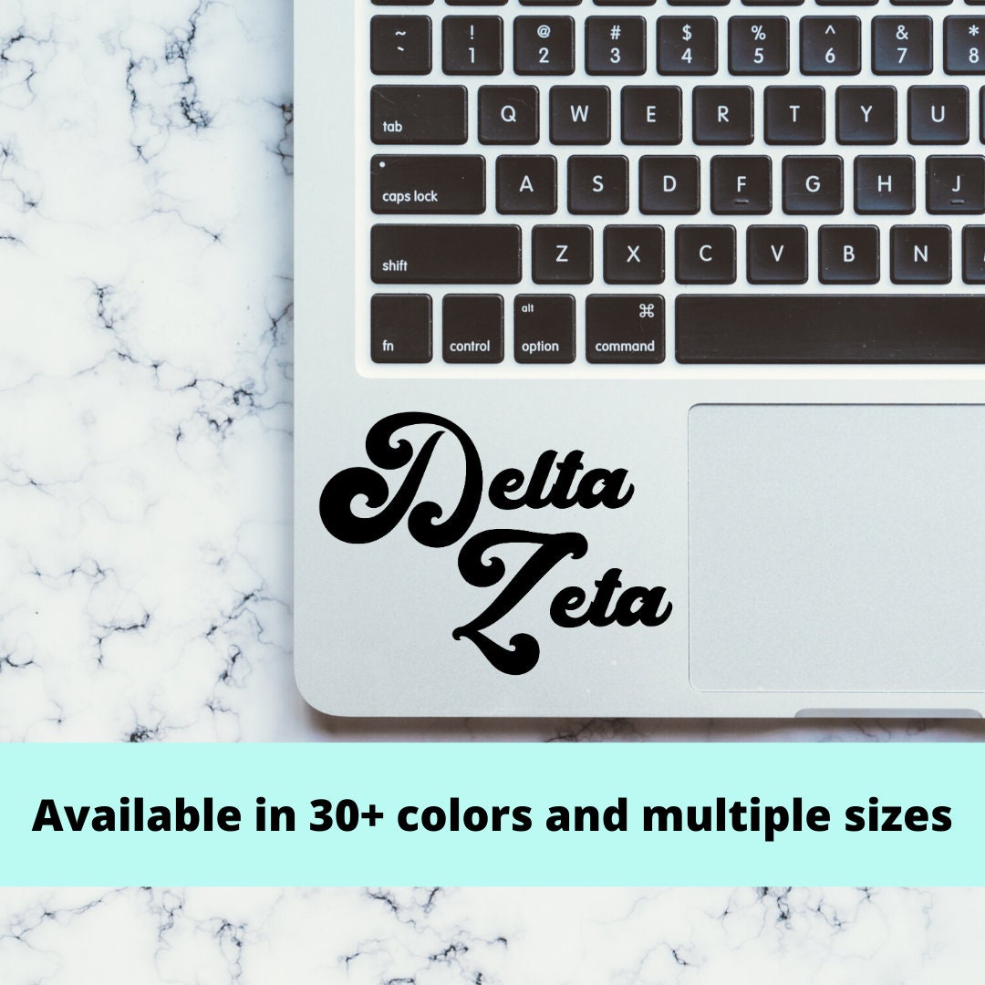 Delta Zeta Sorority Vinyl Transfer Decal / Sticker | Waterproof for Car, Laptop, Water Bottle, Cooler