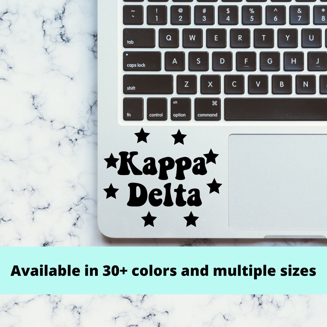 Kappa Delta Sorority Stars Vinyl Transfer Decal / Sticker | Waterproof for Car, Laptop, Water Bottle, Cooler