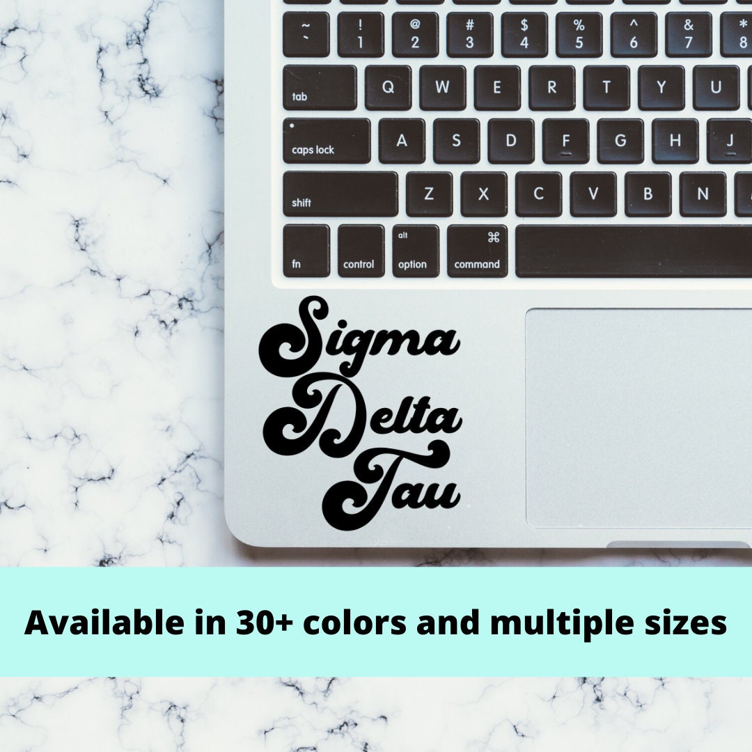 Sigma Delta Tau Sorority Vinyl Transfer Decal / Sticker | Waterproof for Car, Laptop, Water Bottle, Cooler, laptop sticker car decal