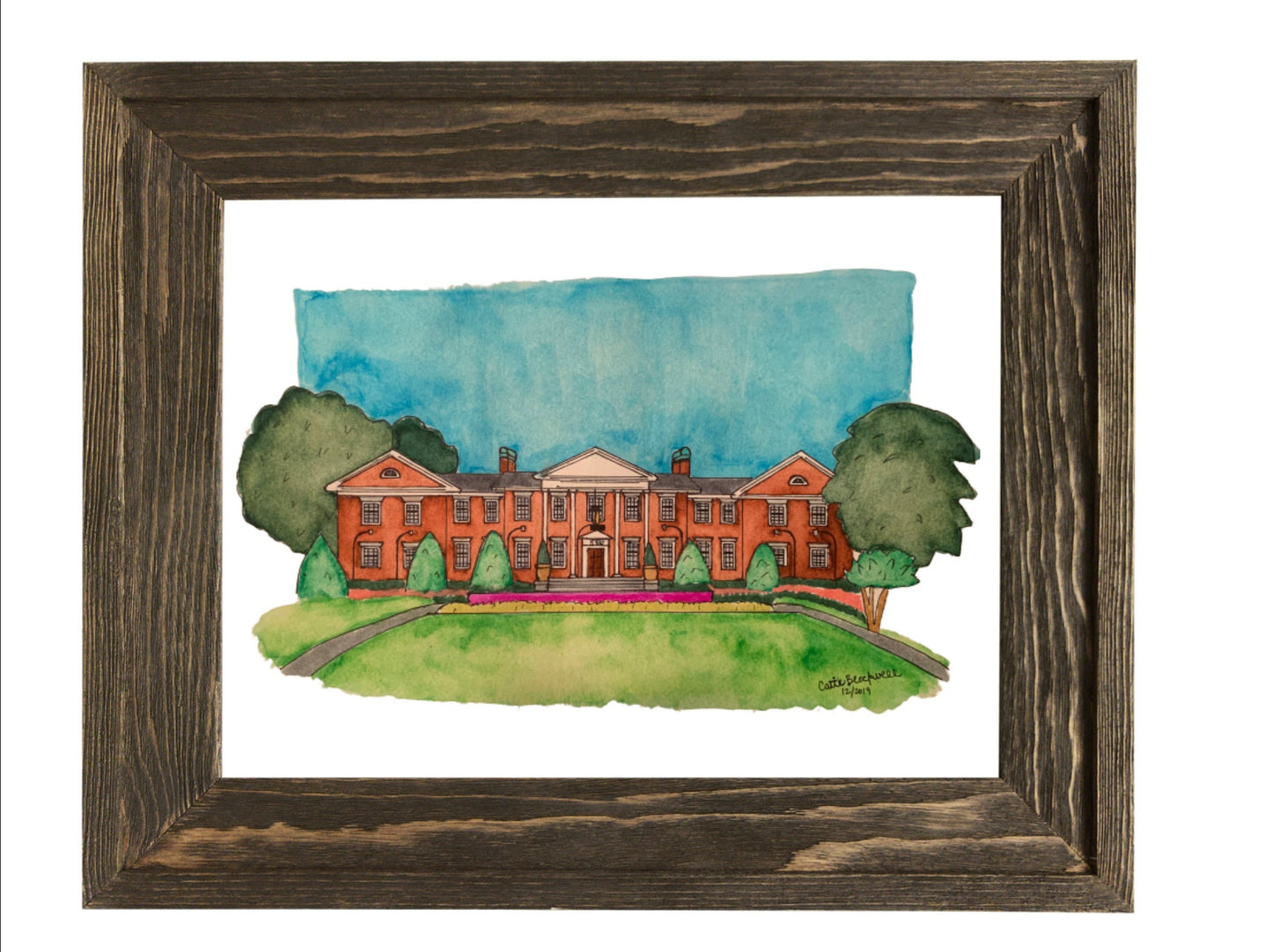 Custom House Watercolor Prints | Perfect for Housewarming, Sorority, Fraternity, Greek, College Building, Office Building, House, Home