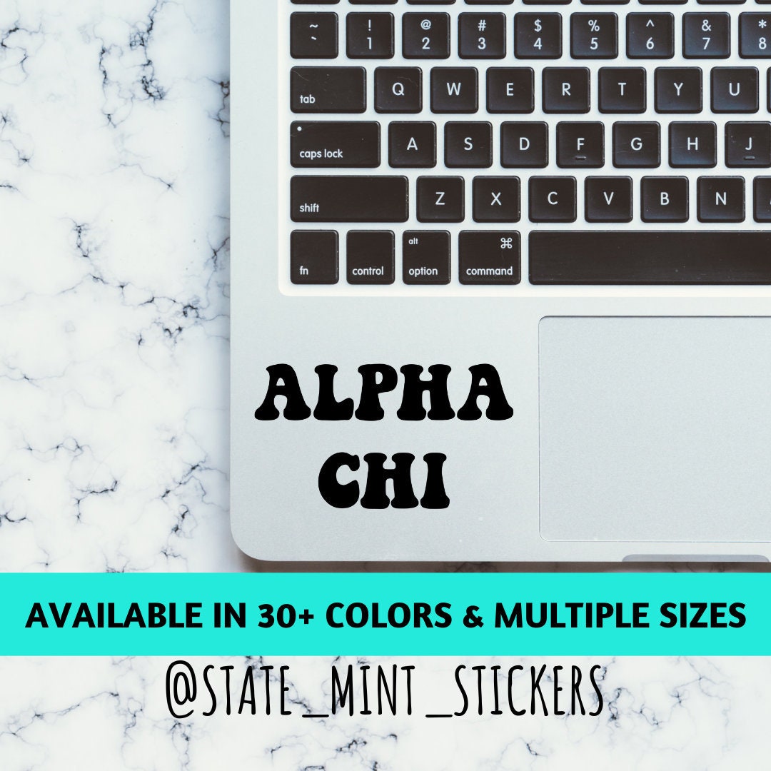 Alpha Chi Omega Sorority Vinyl Transfer Decal / Sticker | Waterproof for Car, Laptop, Water Bottle, Cooler