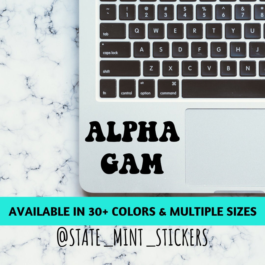 Alpha Gamma Delta Sorority Vinyl Transfer Decal / Sticker | Waterproof for Car, Laptop, Water Bottle, Cooler