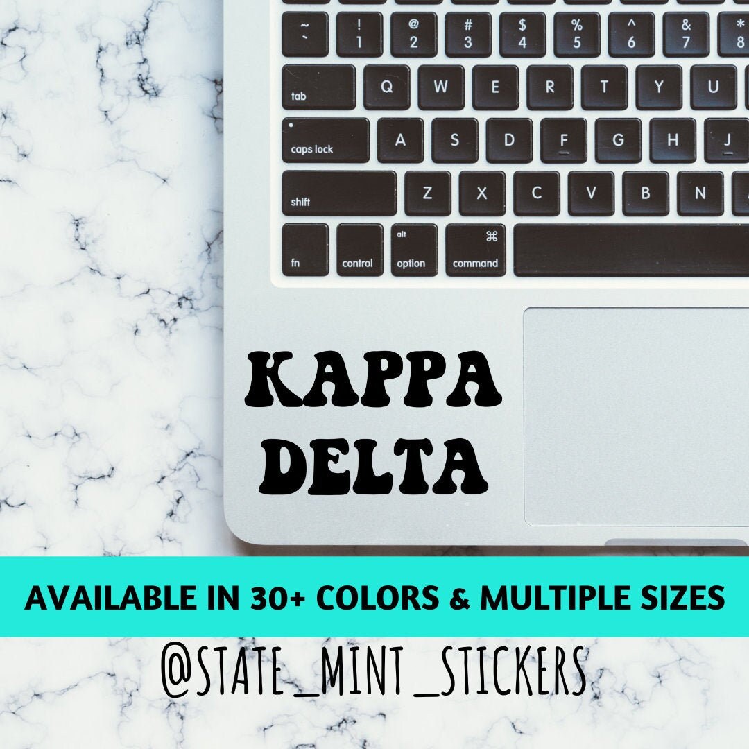 Kappa Delta Sorority Vinyl Transfer Decal / Sticker | Waterproof for Car, Laptop, Water Bottle, Cooler