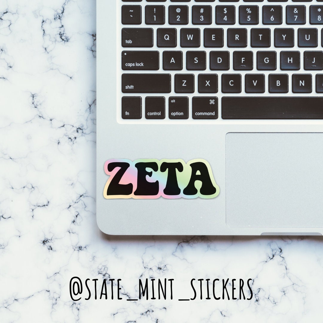 Zeta Tau Alpha Sorority Hologram ZTA Sticker / Decal | 4" Wide / use on car, laptop, cooler, waterbottle and more