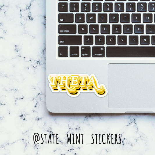 Kappa Alpha Theta Gradient Sticker / Decal | 4" Wide | Official Licensed Product