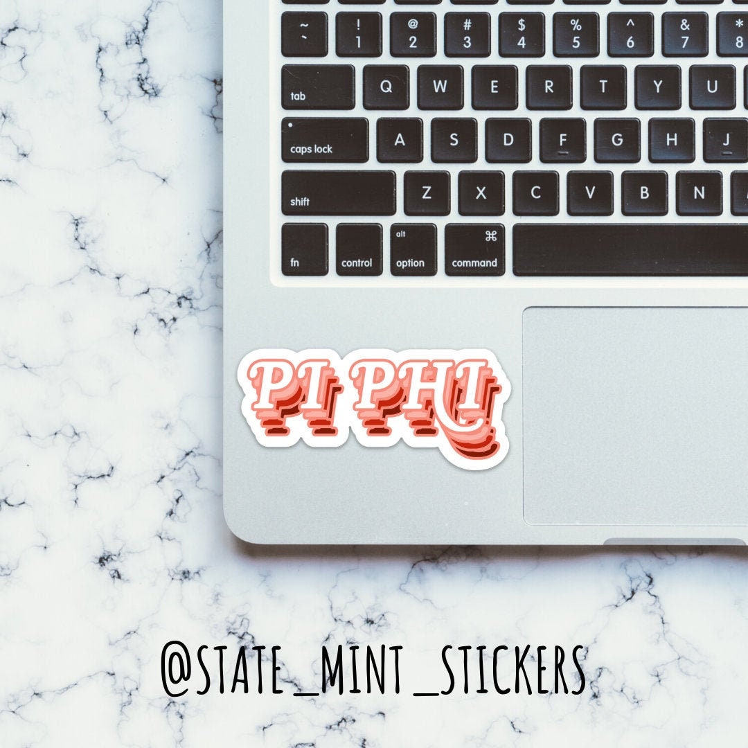 Pi Beta Phi "Pi Phi" Sorority Ombre Gradient Layers Sticker / Decal | 4" Wide