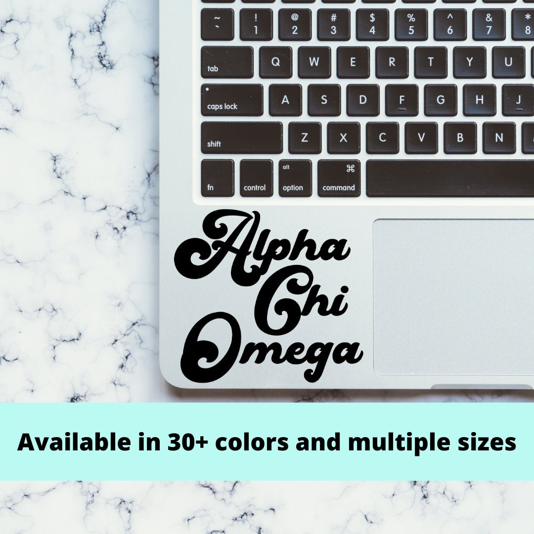 Alpha Chi Omega Sorority Vinyl Transfer Decal / Sticker | Waterproof for Car, Laptop, Water Bottle, Cooler
