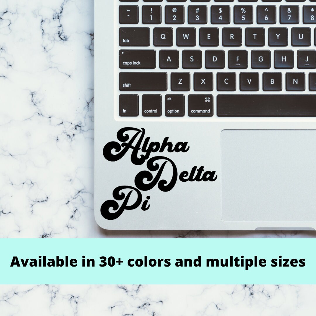 Alpha Delta Pi Sorority Vinyl Transfer Decal / Sticker | Waterproof for Car, Laptop, Water Bottle, Cooler