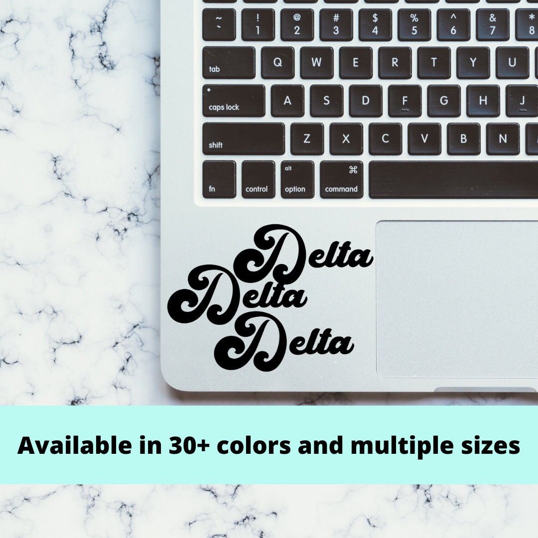 Delta Delta Delta Tri Delta Sorority Vinyl Transfer Decal / Sticker | Waterproof for Car, Laptop, Water Bottle, Cooler