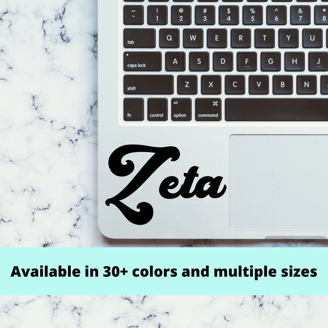 Zeta Tau Alpha Sorority Vinyl Transfer Decal / Sticker | Waterproof laptop sticker car decal