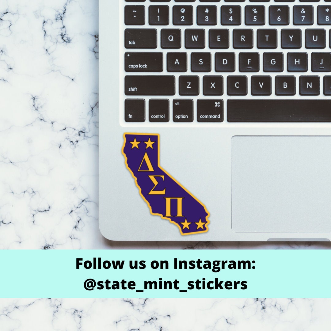 Delta Sigma Pi California Business Fraternity Friends Sticker / Decal | 3" Wide / use on car, laptop, cooler, waterbottle and more