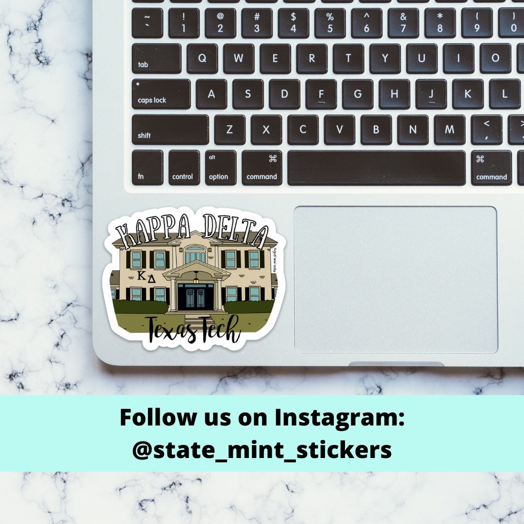 Kappa Delta Texas Tech Custom College / Sorority / University / House Sticker | 3.5” Wide