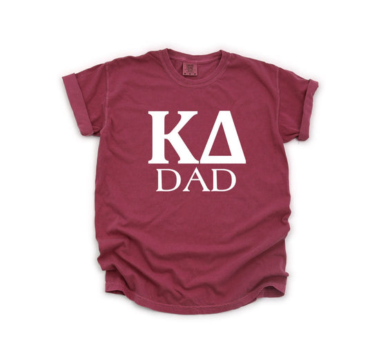 Kappa Delta Sorority | Comfort Colors Short Sleeve Tee | Sorority Dad, Kappa Delta Dad, Father's Day Gift