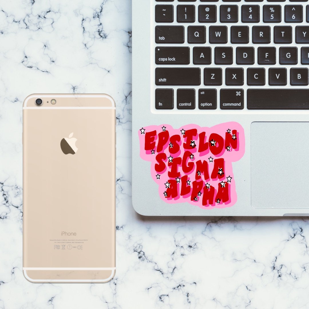 Epsilon Sigma Alpha 4” Stickers  / Decal |  for Car, Laptop, Mug, Cup, Cooler, Planner