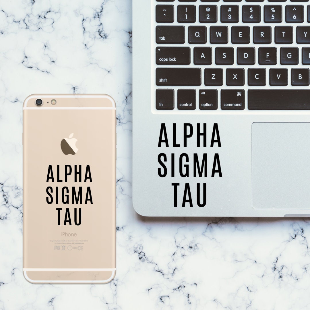 Alpha Sigma Tau Sorority Vinyl Transfer Decal / Sticker | Waterproof for Car, Laptop, Water Bottle, Cooler