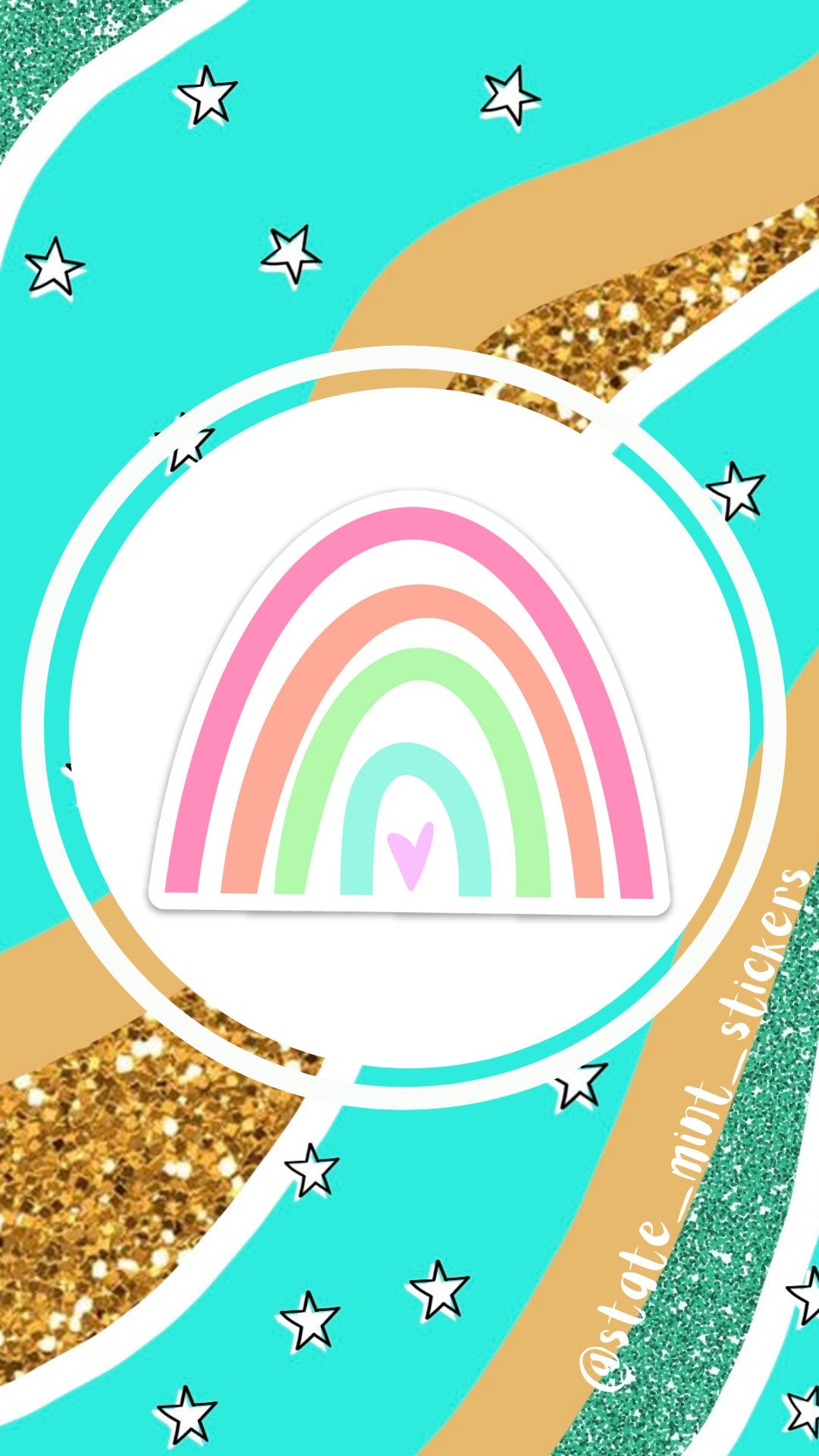 Pastel Rainbow Sticker / Decal | 4" Tall | Positive Affirmations