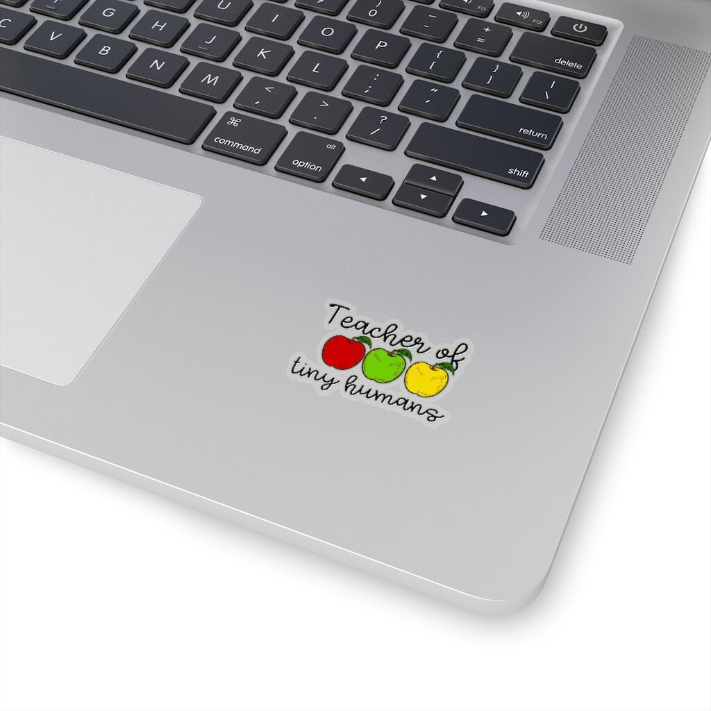Teacher of Tiny Humans Sticker with Apples | Teacher Gift | Teacher Apple | Teacher Label | Teacher Planner | Educator